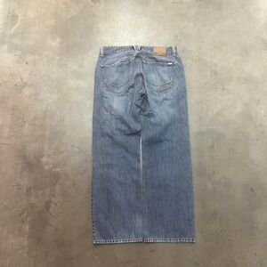 Y2K vans men's blue wash faded jeans skater loose fit 32‎